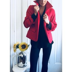 Chico’s Red Cropped Pea Coat!